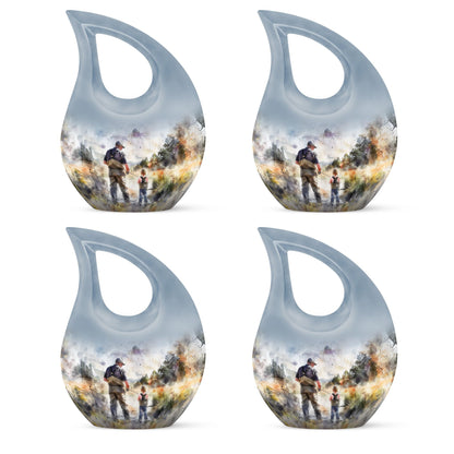 10 Inch Fishing Cremation Urn