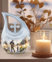 10 Inch Fishing Cremation Urn