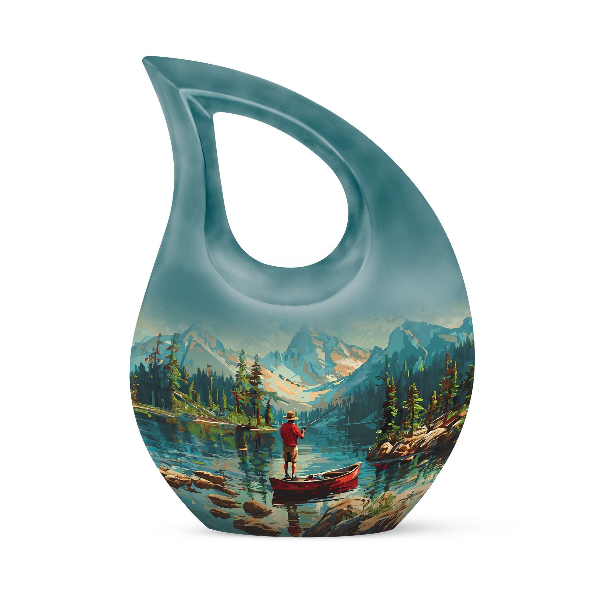 Fishing Boat Memorial Urn For Ashes - Artistic Cremation Urn For Funeral