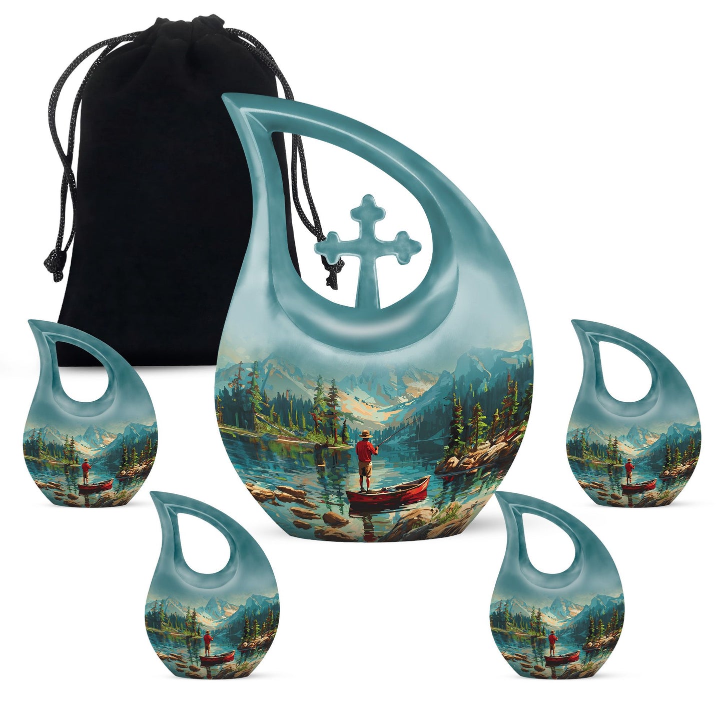 Personalized Fish Cremation Urn for Pet Ashes - 10-inch, 200 cu in - Yatskia