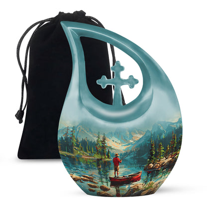 Personalized Fish Cremation Urn for Pet Ashes - 10-inch, 200 cu in - Yatskia