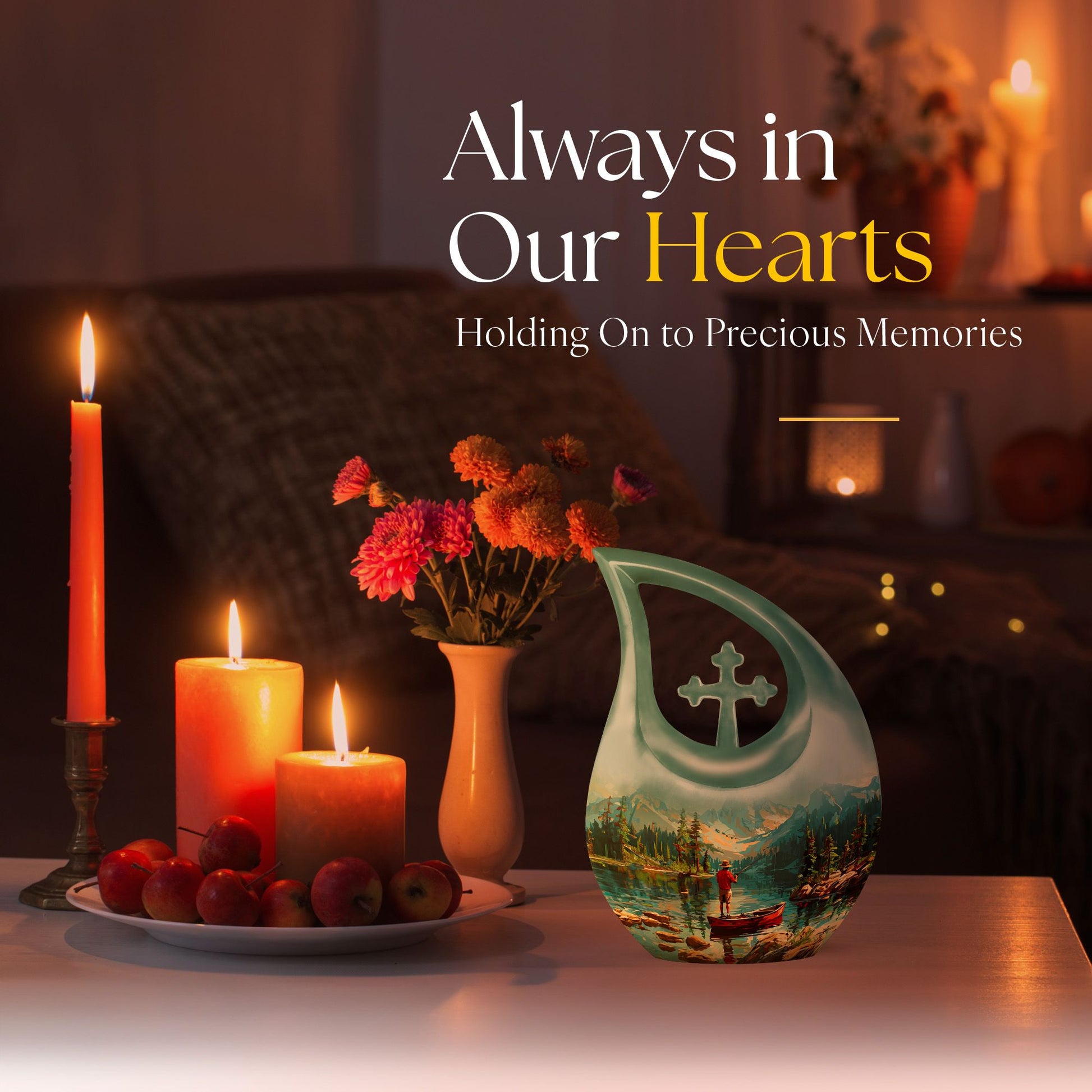 Fishing Themed Cremation Urn