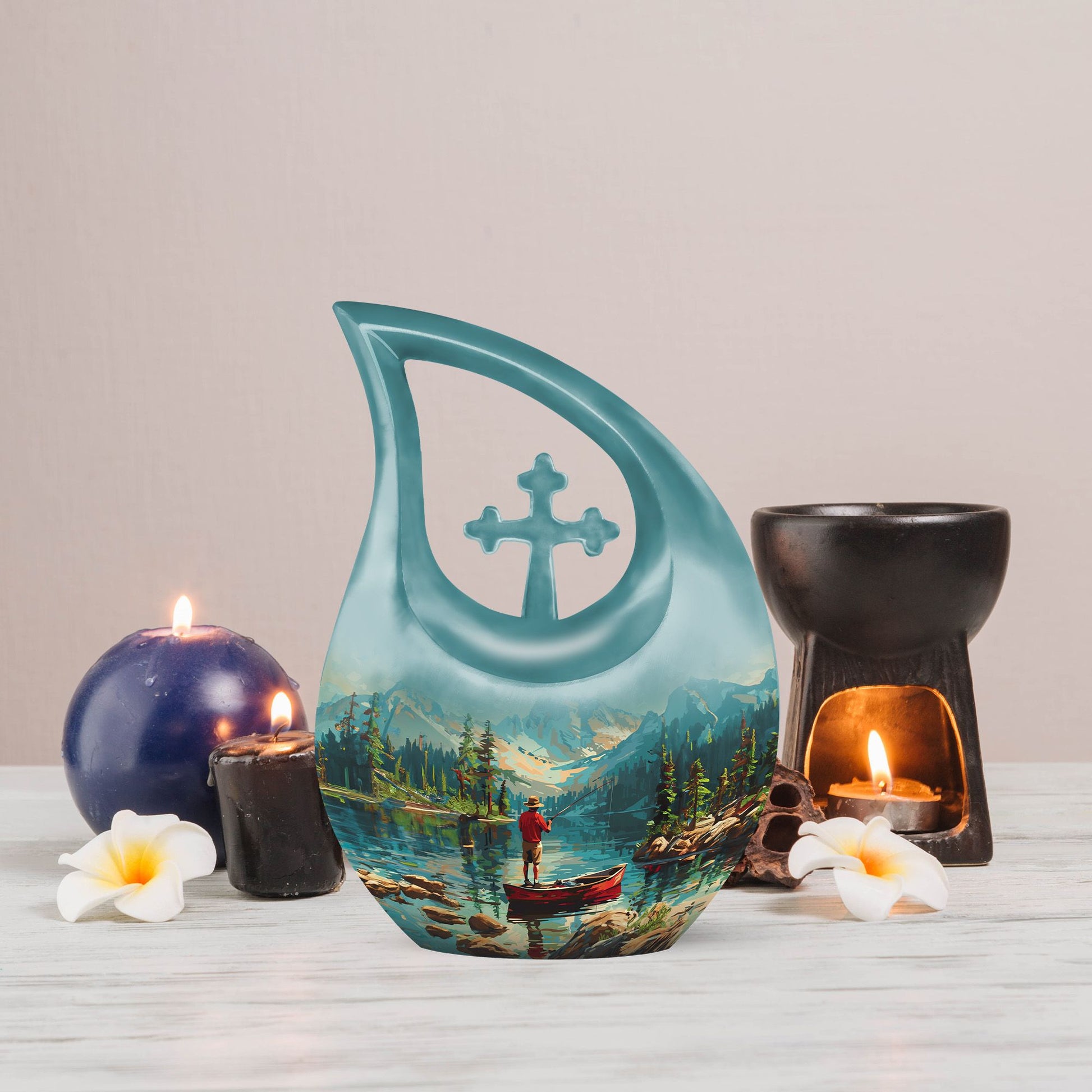 Fishing Themed Cremation Urn