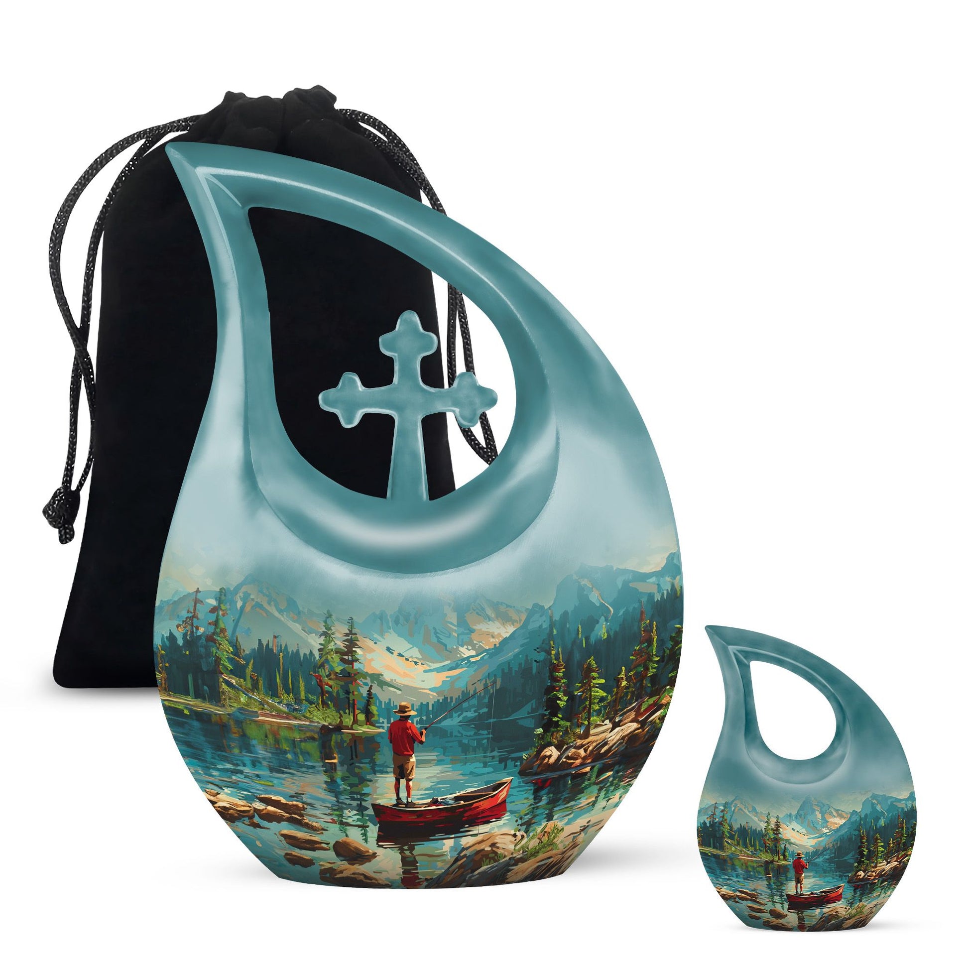 Fishing Themed Cremation Urn