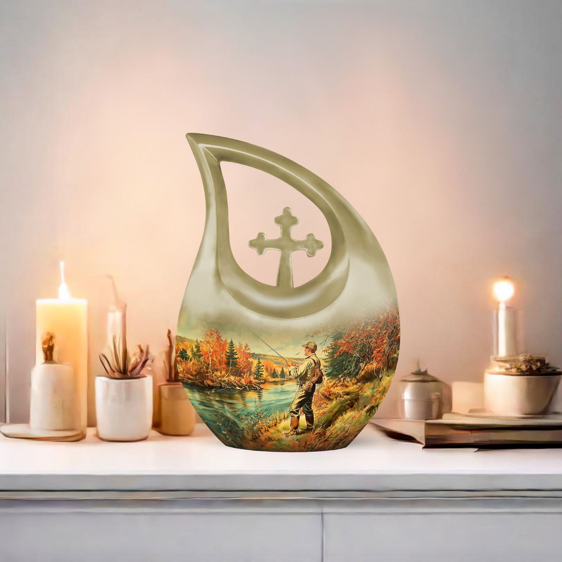 Fishing Urn for Human Ashes