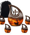 Sunset Memorial Urn For Ashes - Fishermen Cremation Urn For Adults
