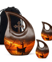 Sunset Memorial Urn For Ashes - Fishermen Cremation Urn For Adults