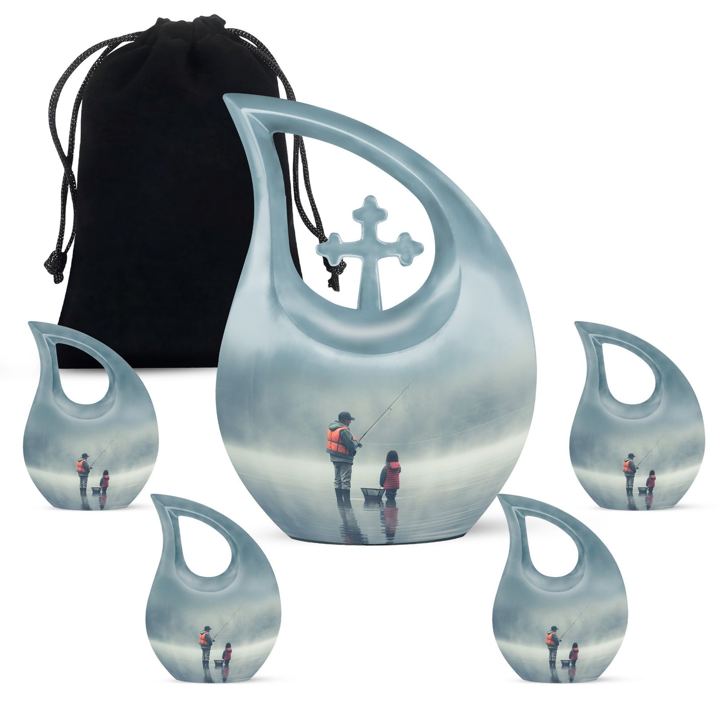 Personalized Fish Cremation Urn for Pet Ashes - 10-inch, 200 cu in - Yatskia