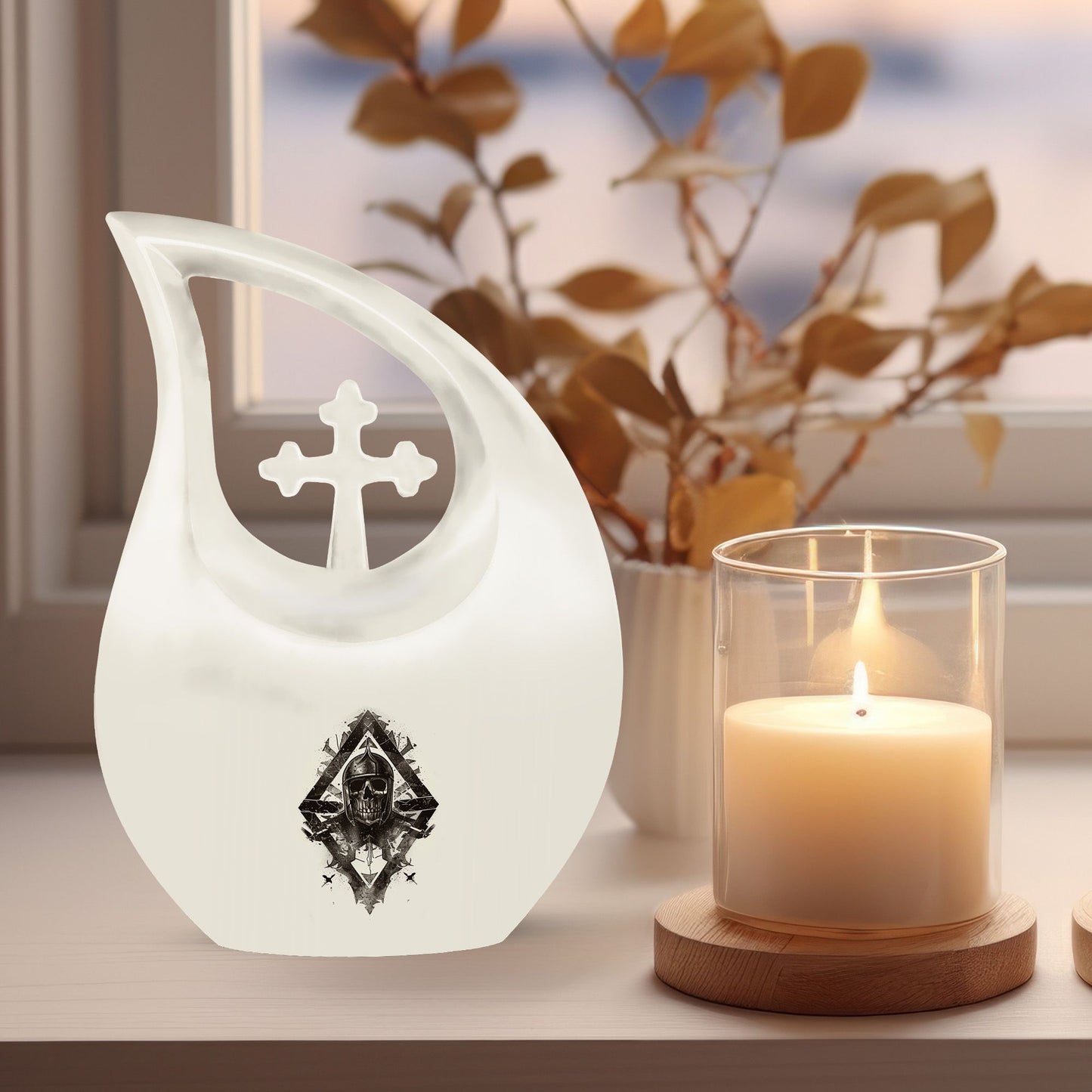 Catholic memorial urn