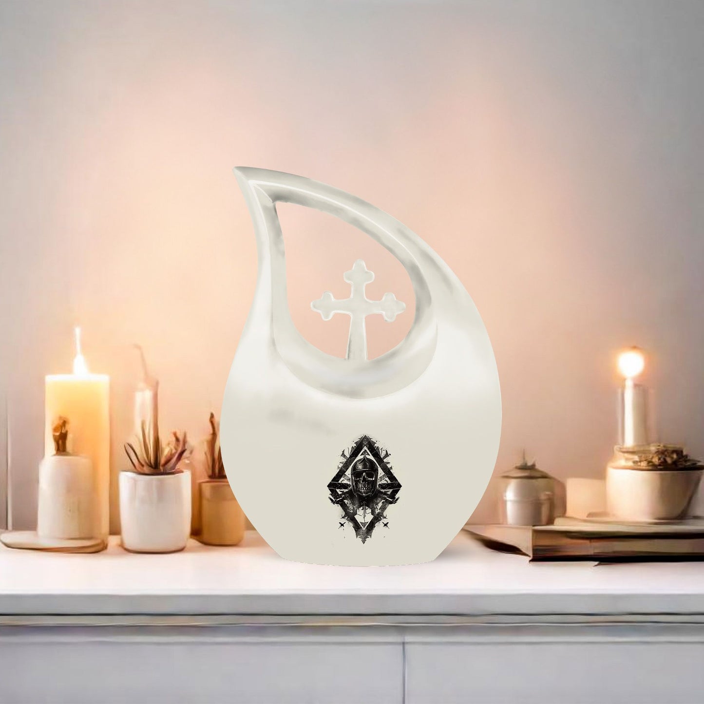 Catholic memorial urn