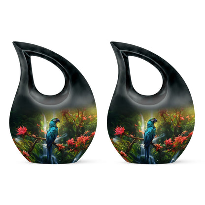 parrot-themed Small Cremation Urn