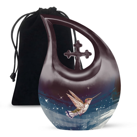 Large 10-inch Humming Bird Urn