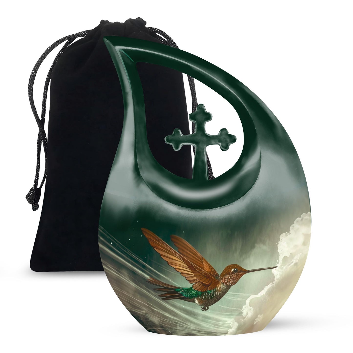 Aluminium Humming Bird Urn