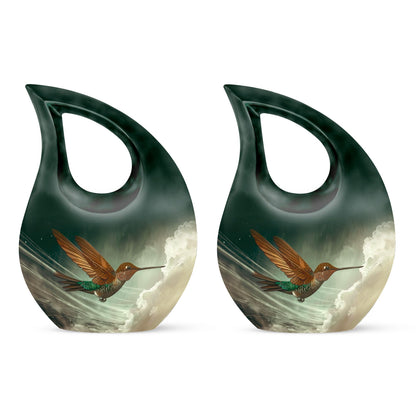 Aluminium Humming Bird Urn