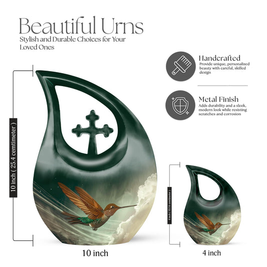Aluminium Humming Bird Urn