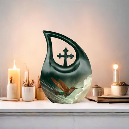 Aluminium Humming Bird Urn