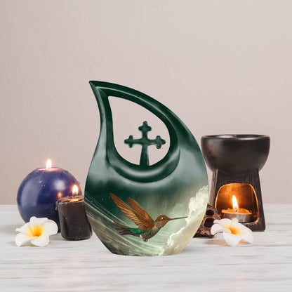 Aluminium Humming Bird Urn