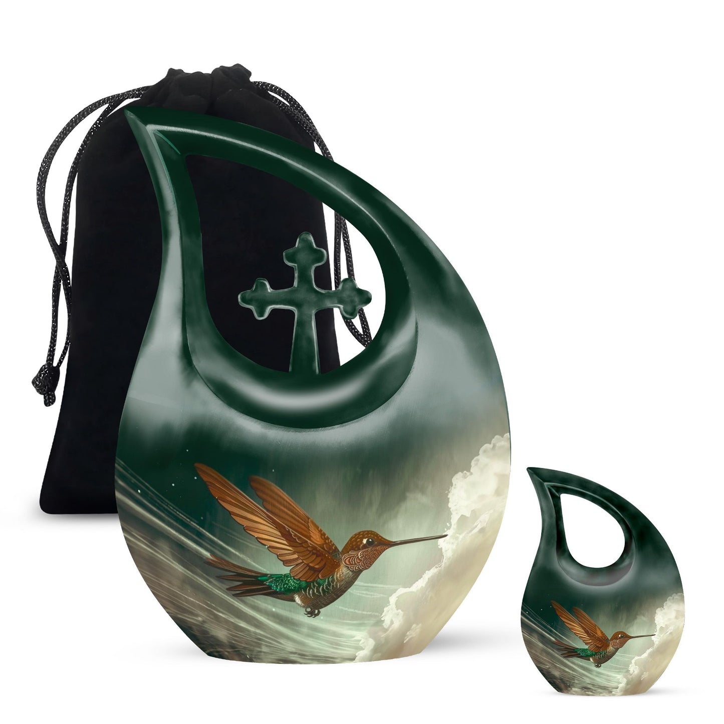 Aluminium Humming Bird Urn