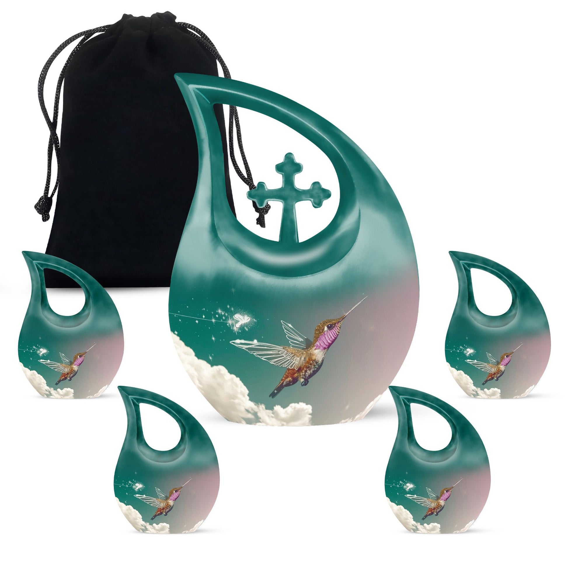 Double Humming Bird Urn