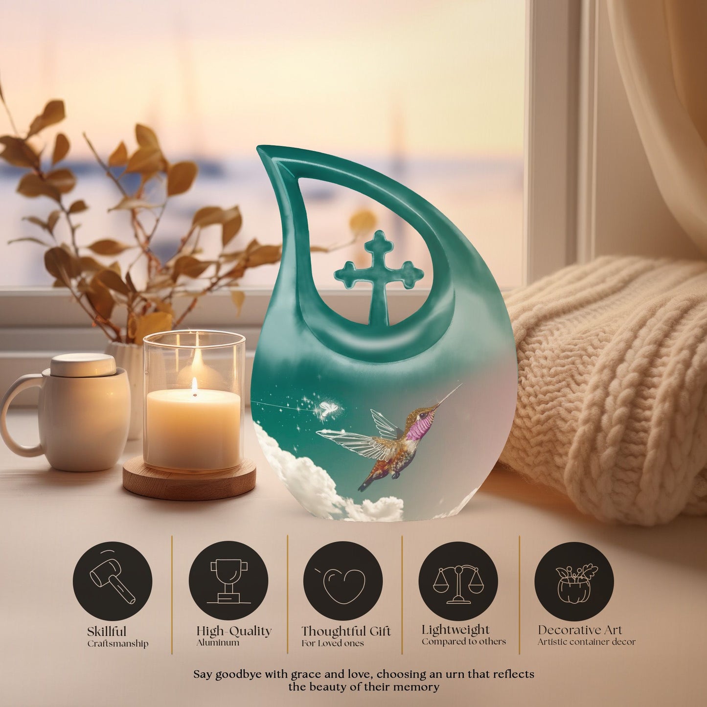 Double Humming Bird Urn
