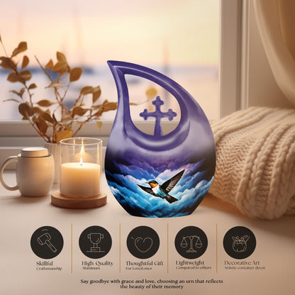 Humming Bird themed Memorial Urn