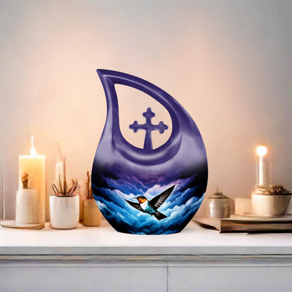 Humming Bird themed Memorial Urn