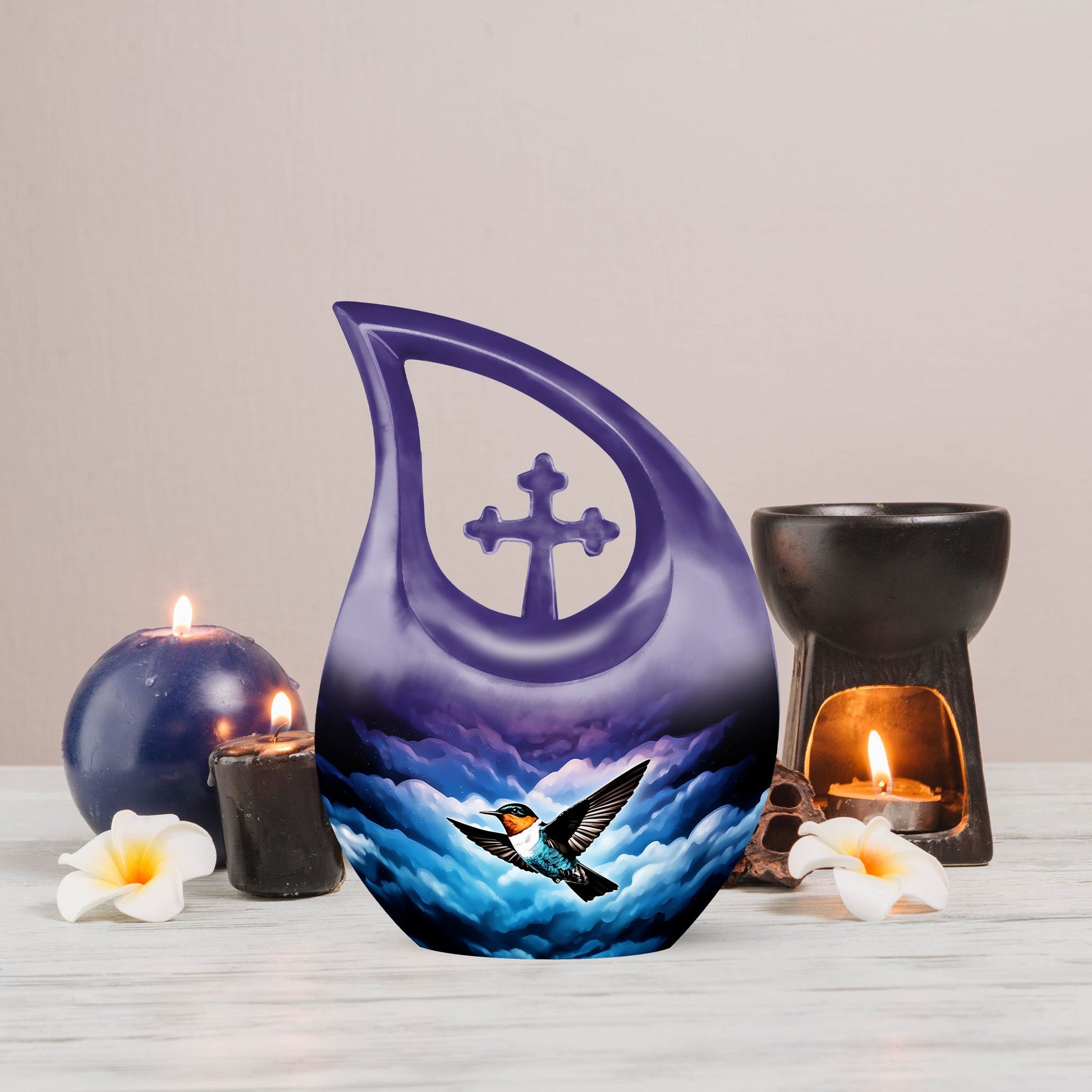 Humming Bird themed Memorial Urn