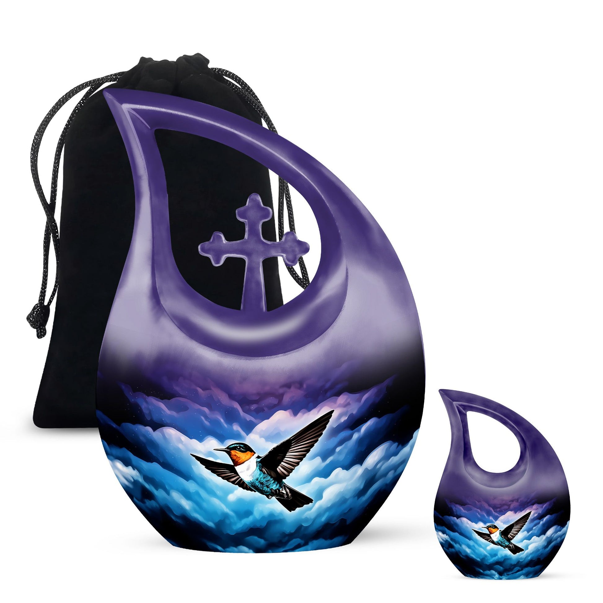 Humming Bird themed Memorial Urn