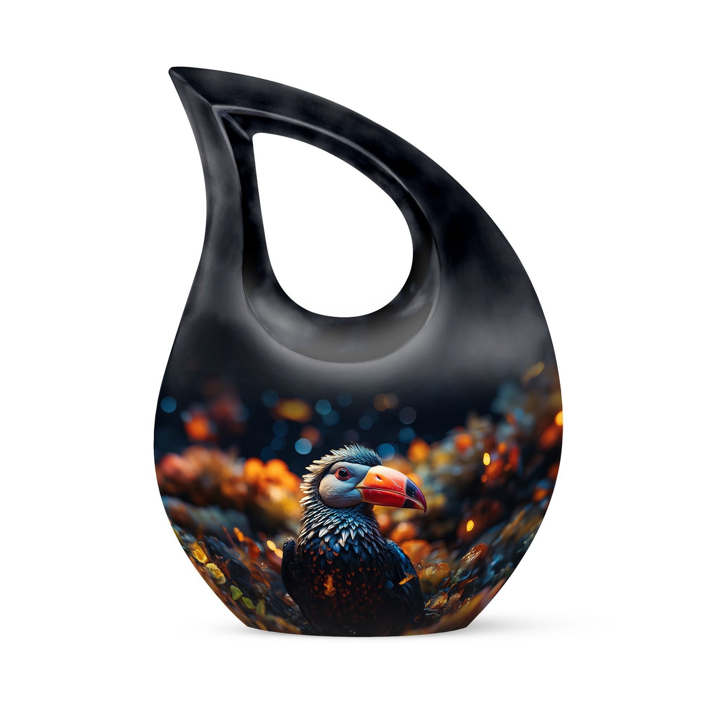 pink Toucans Urn