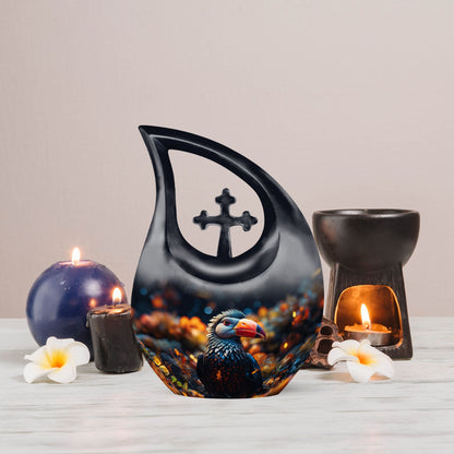 pink Toucans Urn
