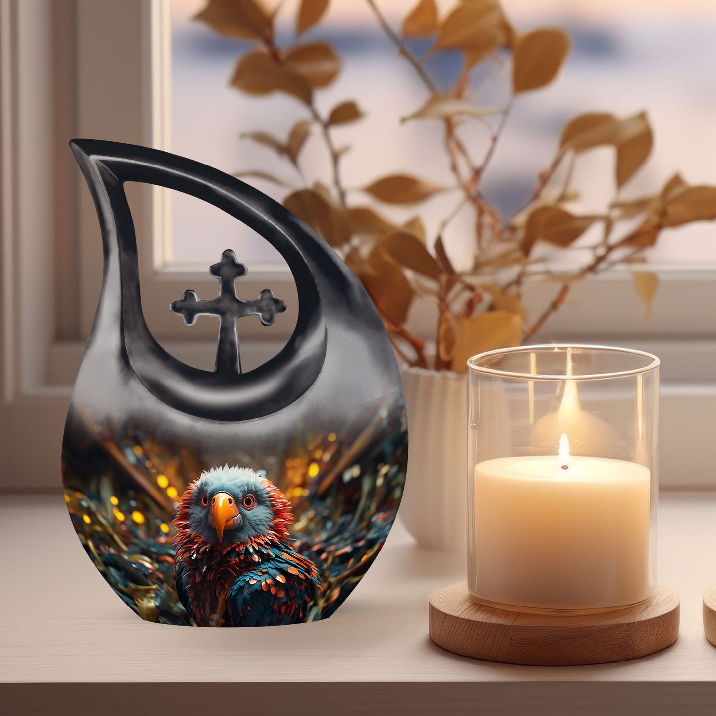 Cross Drop Designed Urn