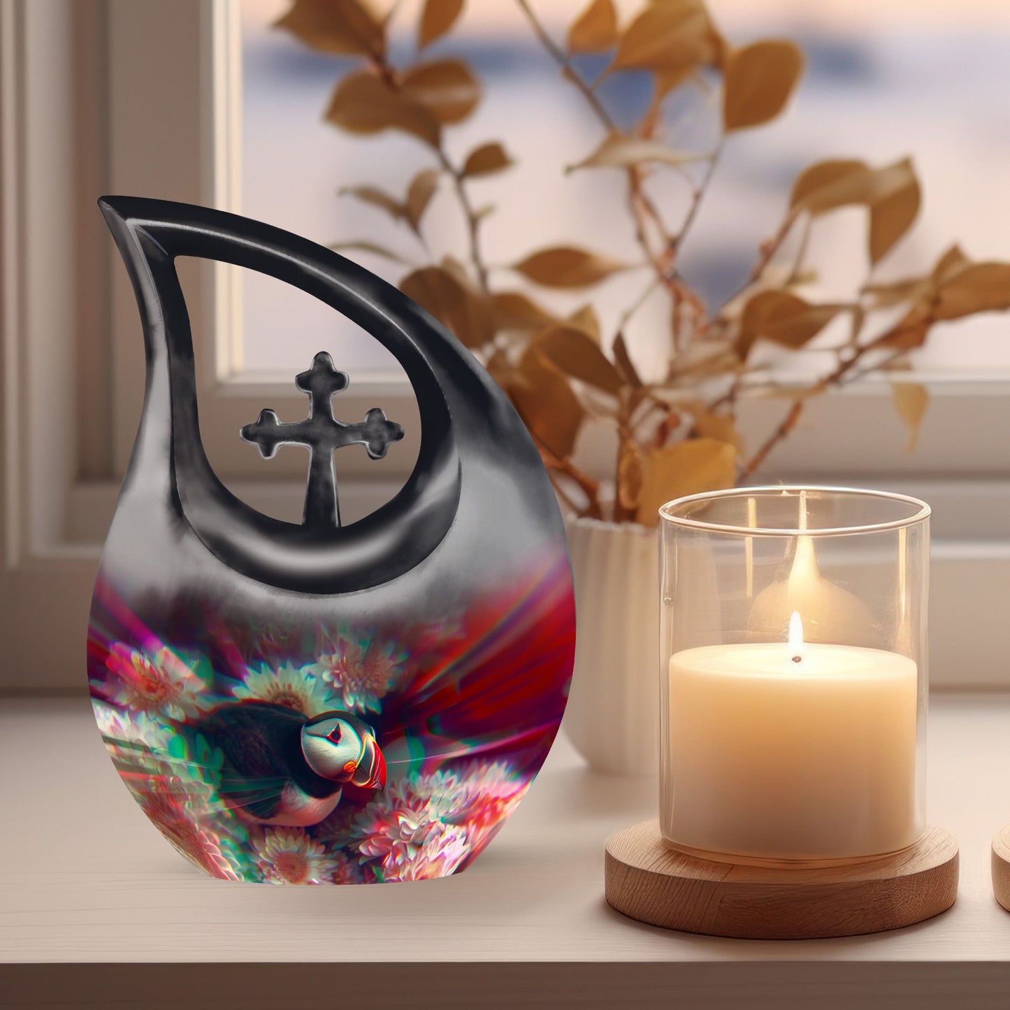 Toucans Modern Urn