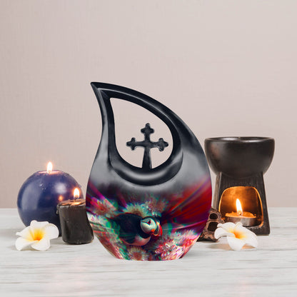 Toucans Modern Urn