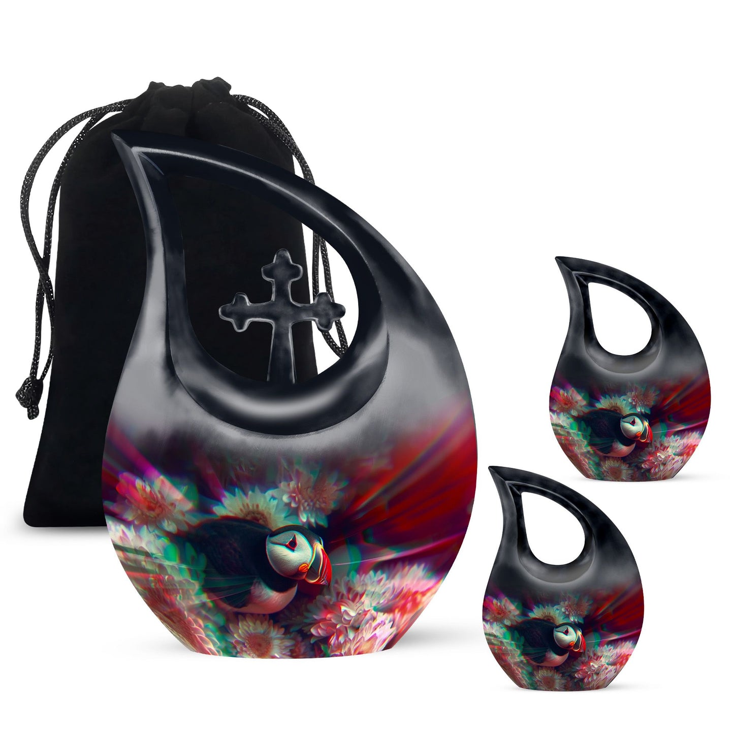 Toucans Modern Urn