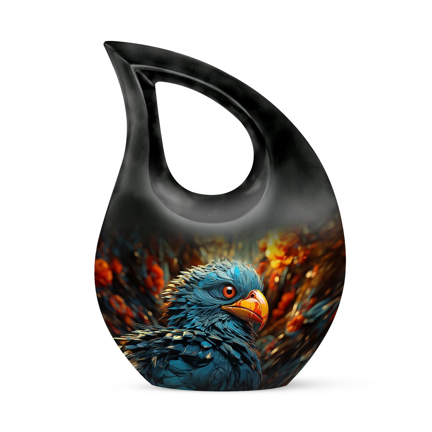 Toucans Cross Drop design Mom Urn for ashes