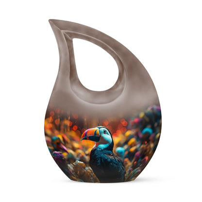 Large 10-inch Toucans Urn