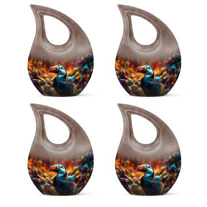 Large 10-inch Toucans Urn