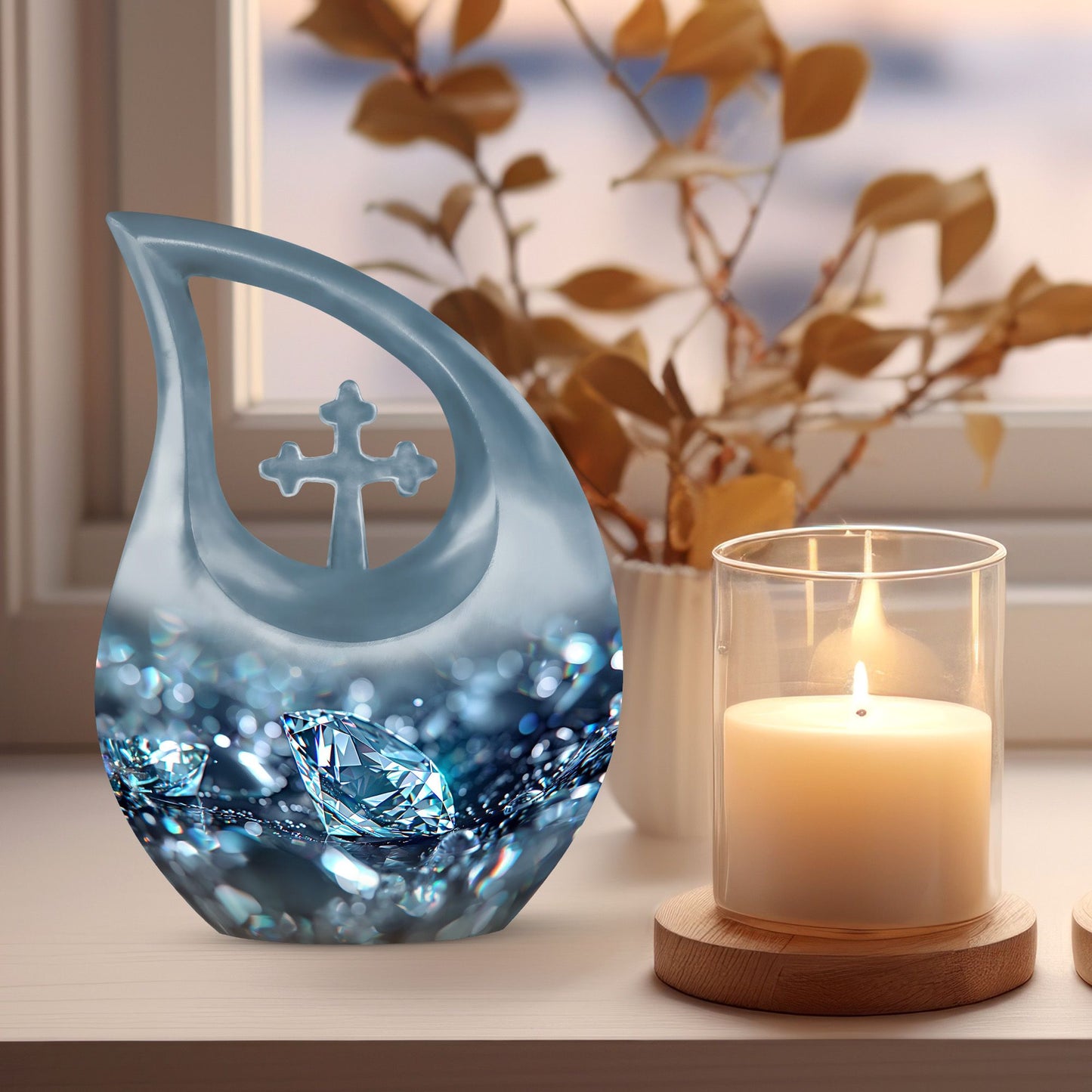 Diamond Theme Custom Mom Urn