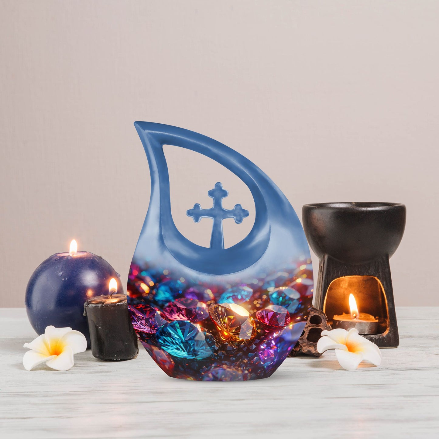 Large, Diamond Urn