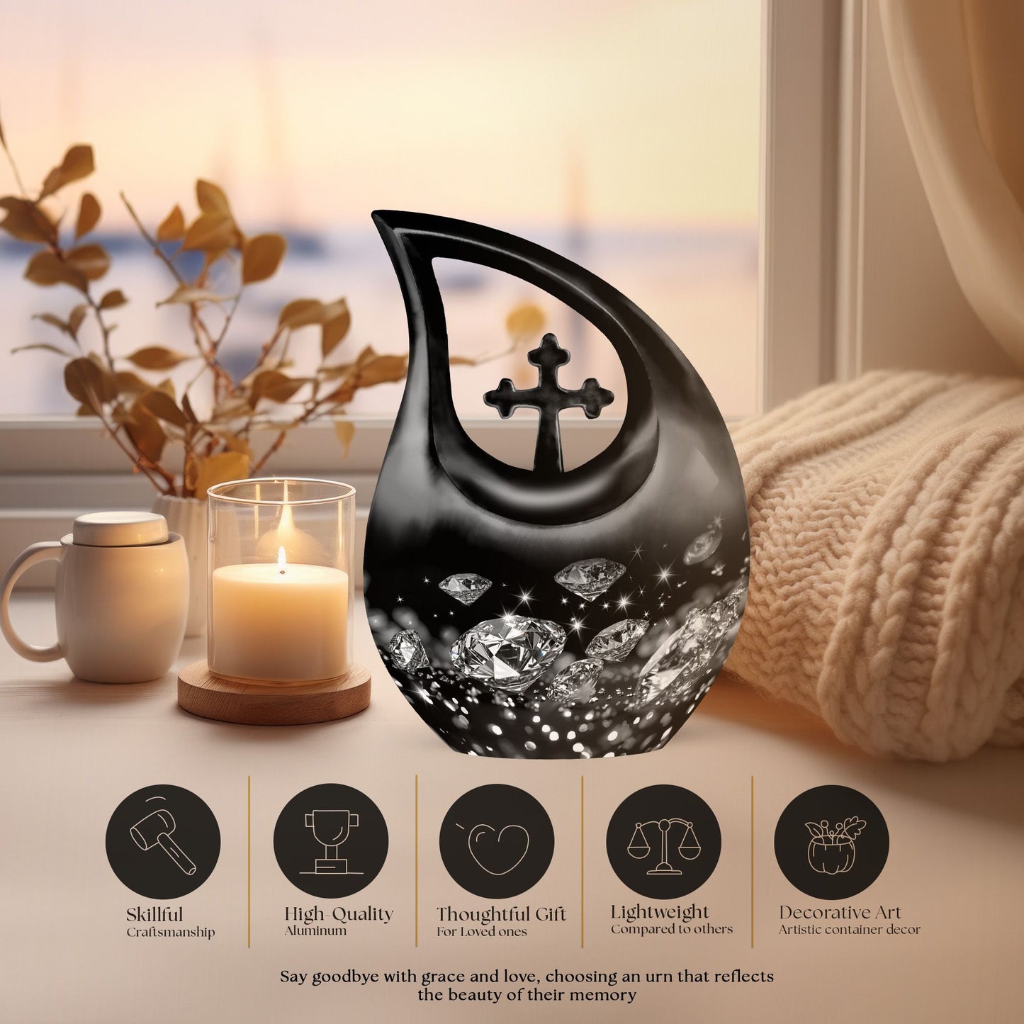 diamond urn