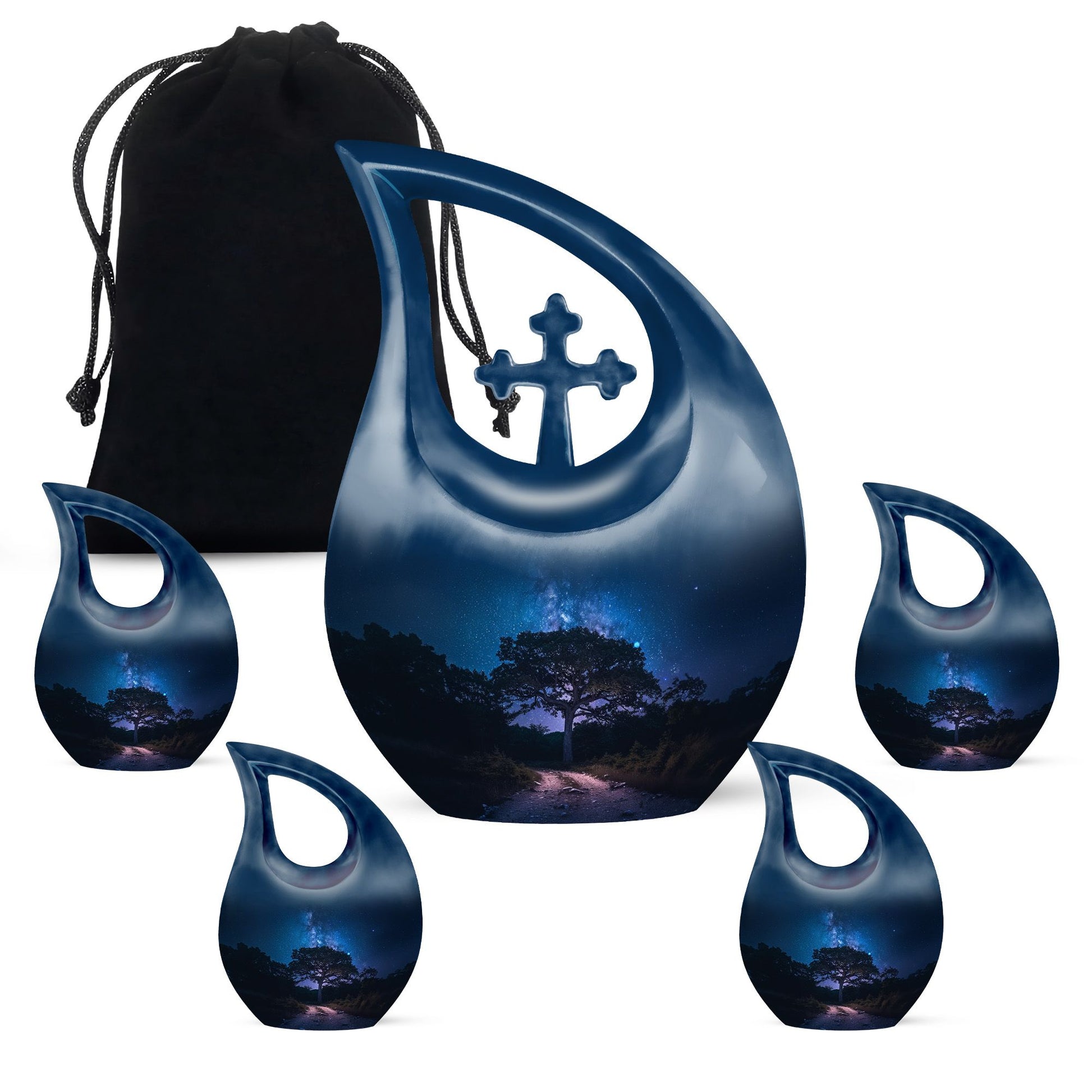 Galaxy themed Urn for Ashes