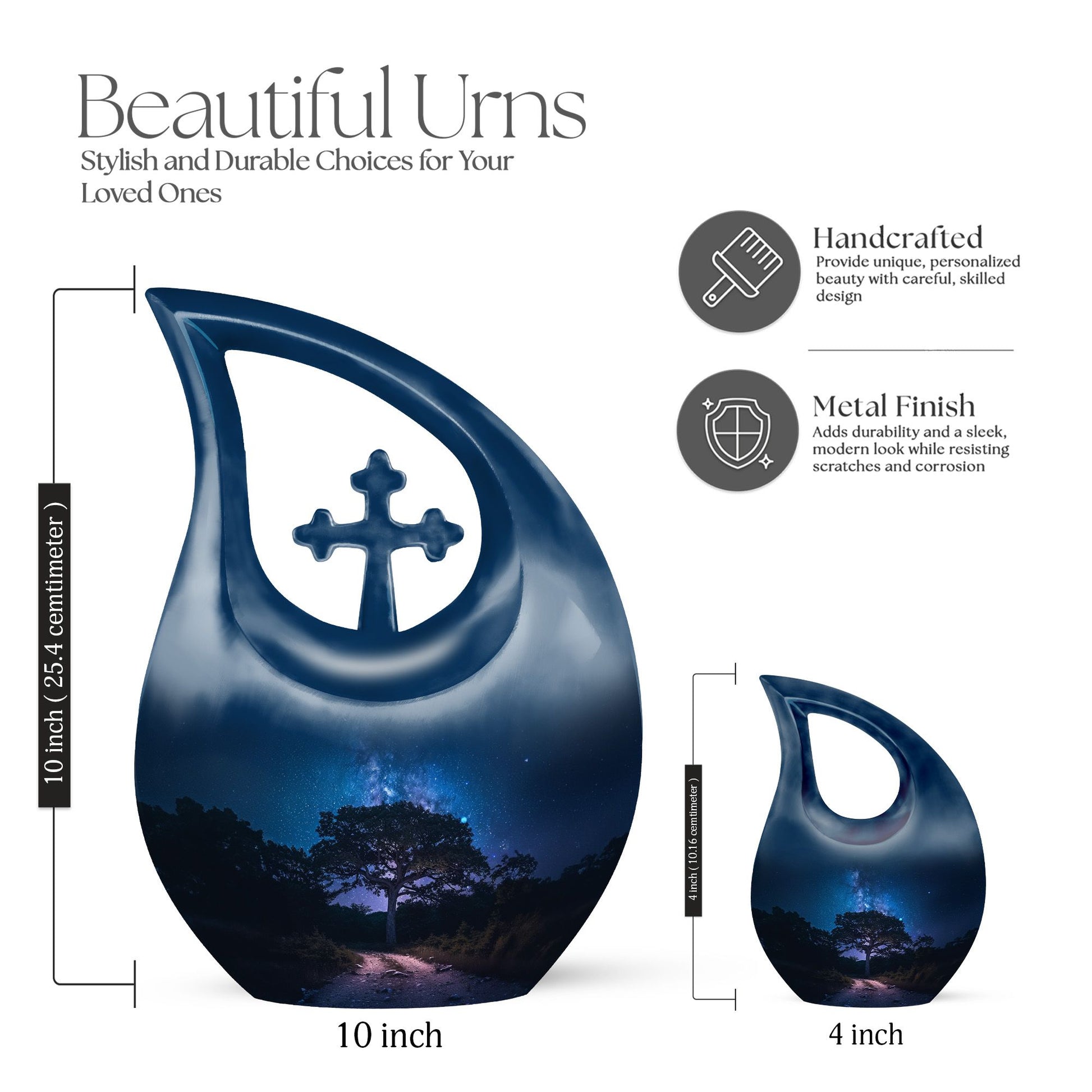 Galaxy themed Urn for Ashes