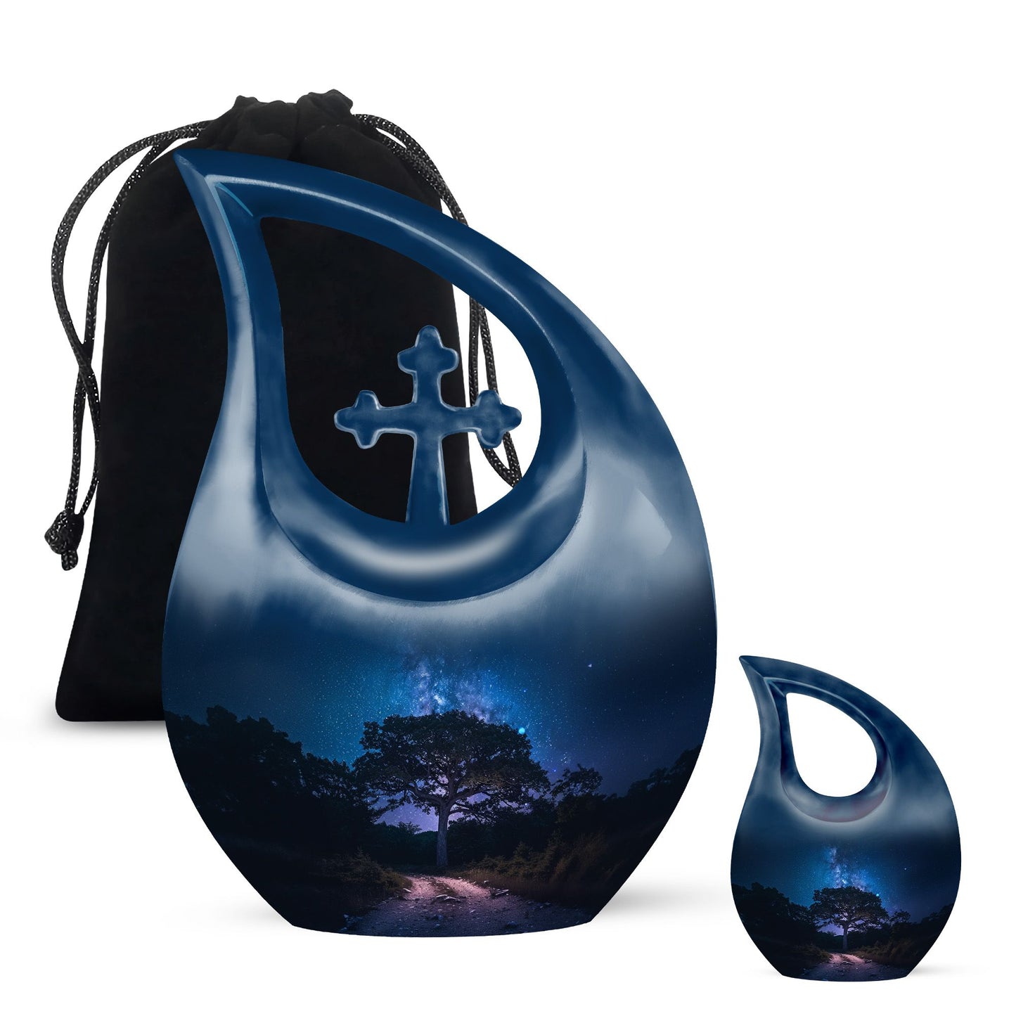 Galaxy themed Urn for Ashes