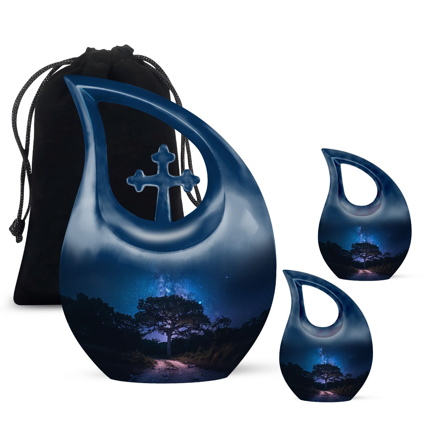 Galaxy themed Urn for Ashes