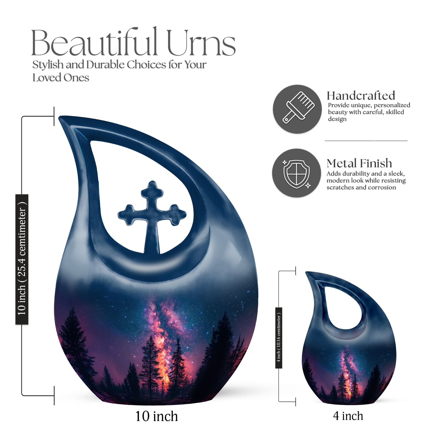 Galaxy themed Extra Large Urn