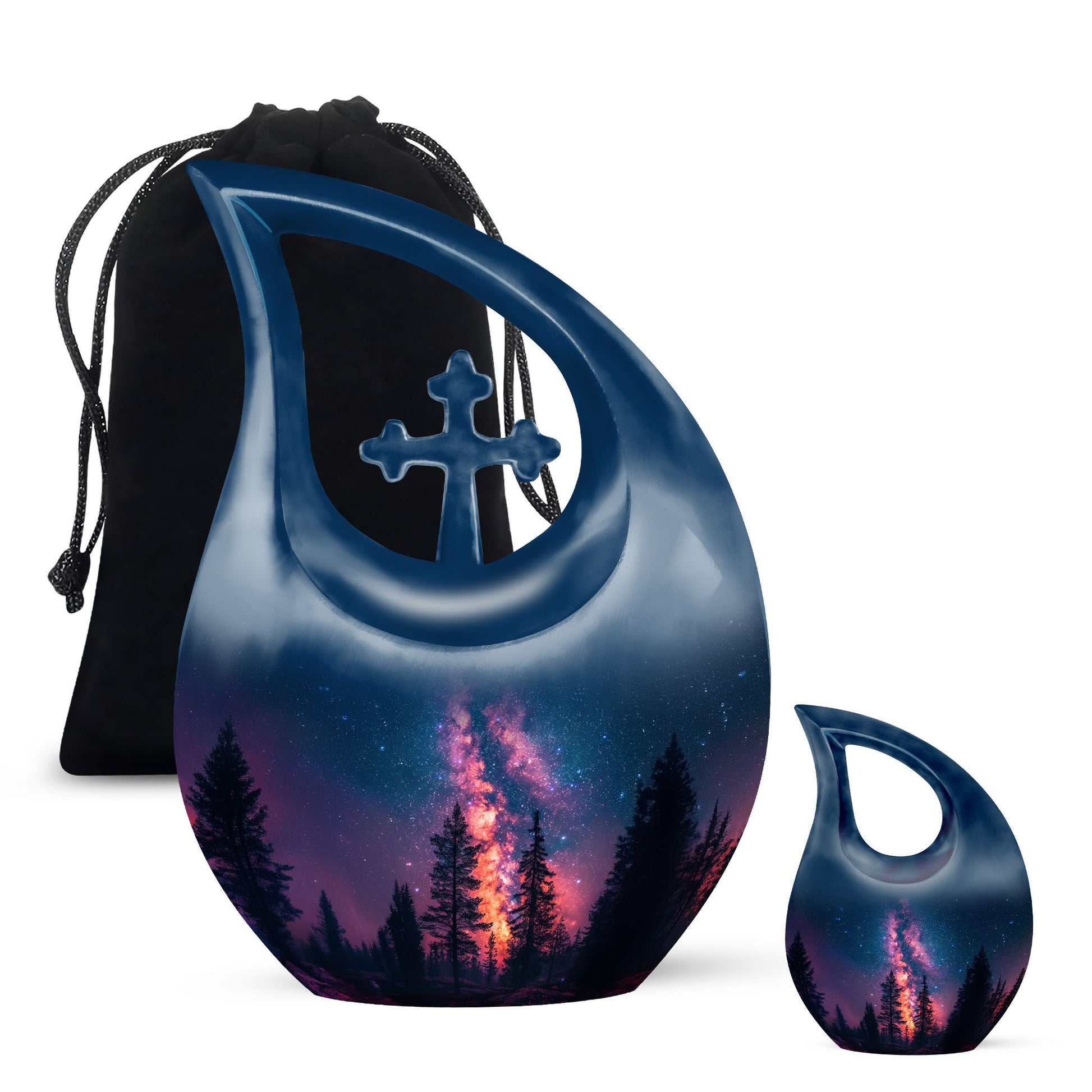 Galaxy themed Extra Large Urn