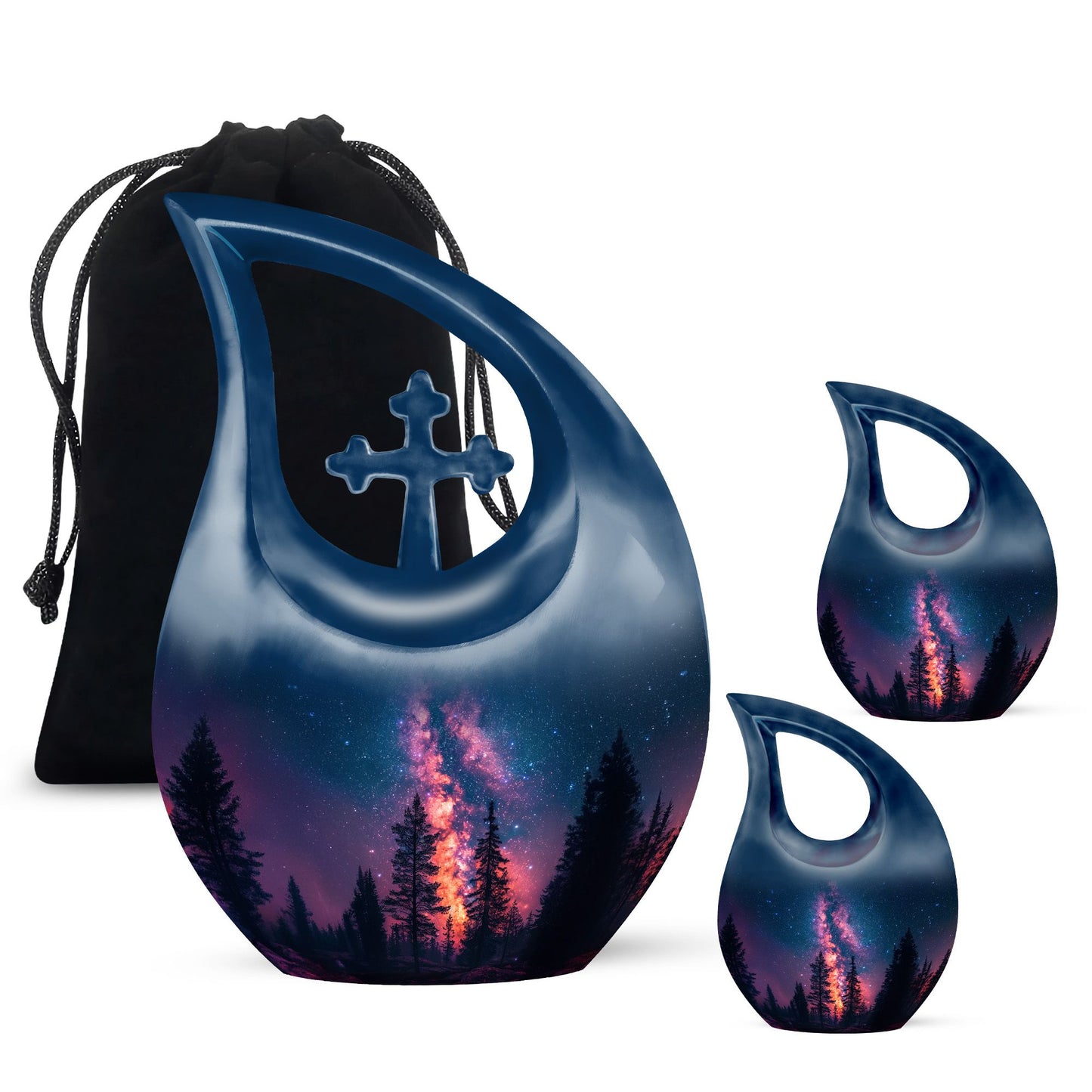 Galaxy themed Extra Large Urn