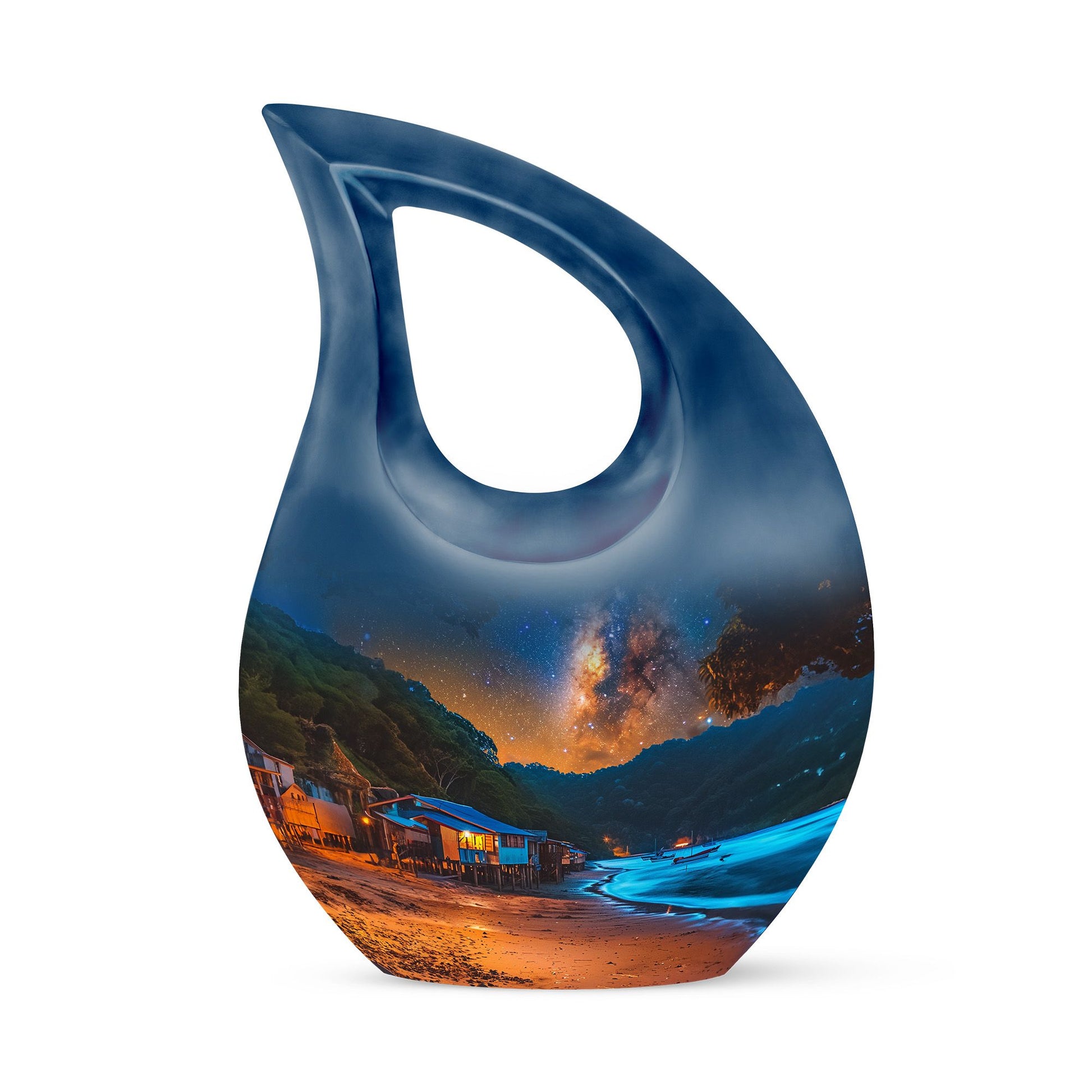 Starry Beach Urns For Ashes For Humans Funeral - Memorial Urn For Dad