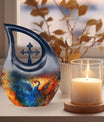 Phoenix-themed Cross Drop urn