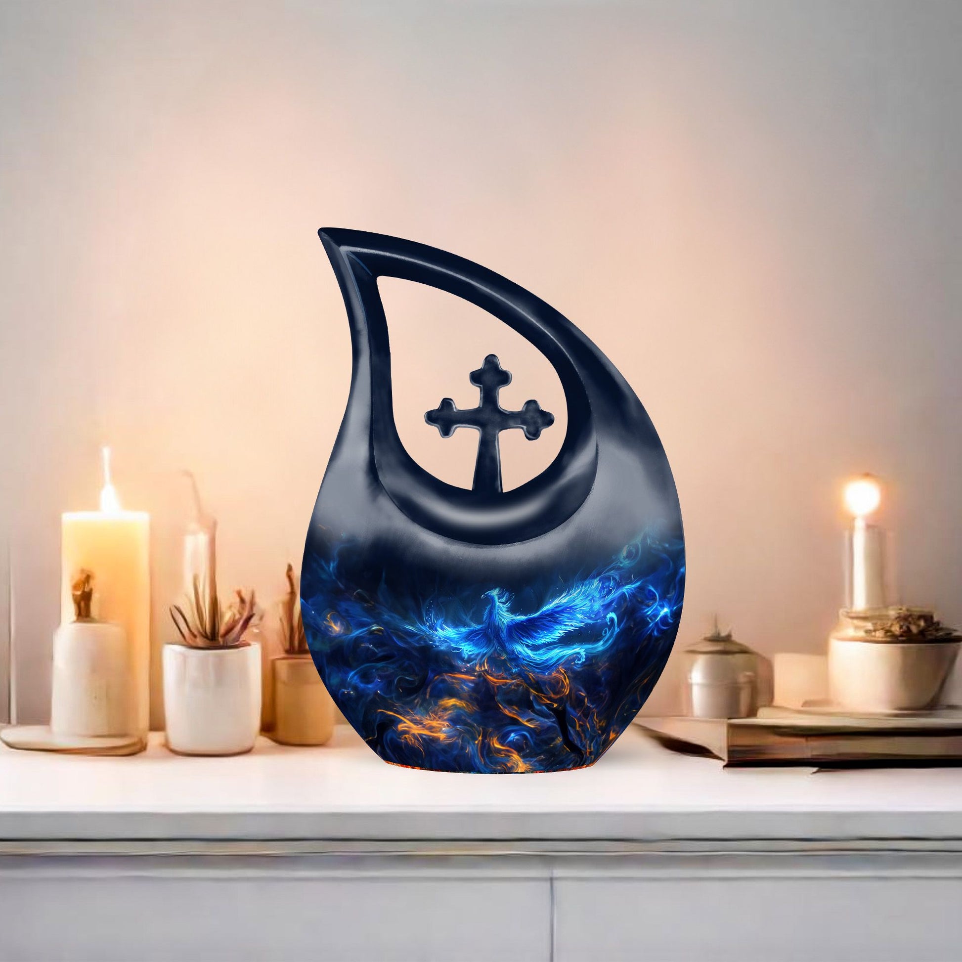 Phoenix-themed Memorial Urn